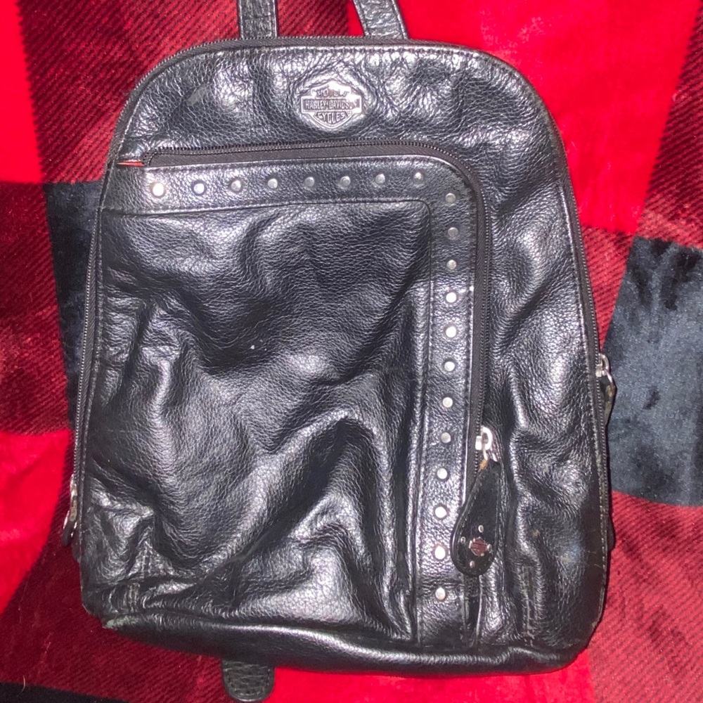 Studded backpack purse